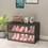 Black Glass Door Shoe Box Shoe Storage Cabinet for Sneakers with RGB LED Light W132052897