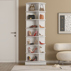 360 Rotating shoe cabinet 7 layers Holds Up to 35 Paris of Shoes