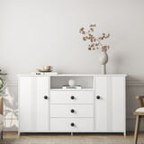 Sideboard Buffet Cabinet with Storage, Modern Kitchen Buffet Storage Cabinet with Drawer and Doors, 47