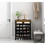 5-Tier Shoe Storage Cabinet, Wooden Shoe Cabinet with Doors Modern Shoe Organizer with Open Shelves for Entryway, Hallway, Living Room W1321P151573
