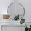 Round Mirror, Circle Mirror 24 inch, Black Round Wall Mirror Suitable for Bedroom, Living Room, Bathroom, Entryway Wall Decor and More, Brushed Aluminum Frame Large Circle Mirrors for Wall