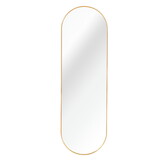 Gold 63 x 20IN Pill Shaped Full Lenghth Mirror or Bathroom mirror W1327P166727