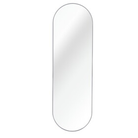 Silver 63 x 20IN Pill Shaped Full Lenghth Mirror or Bathroom mirror W1327P166728
