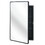 Black 24x36 inch Metal Framed Wall mount or Recessed Mirror Cabinet