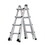 Aluminum Multi-Position Ladder with Wheels, 300 lbs Weight Rating, 17 FT W1343101097