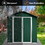Outdoor storage sheds 4FTx6FT Apex roof Green+White W1350112697