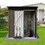 Metal garden sheds 5ftX4ft outdoor storage sheds Brown + Black W1350113462