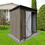 Metal garden sheds 5ftX4ft outdoor storage sheds Brown + Black W1350113462