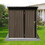 Metal garden sheds 5ftX4ft outdoor storage sheds Brown + Black W1350113462