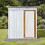 Metal garden sheds 5ftx4ft outdoor storage sheds white+yellow W135064976