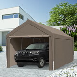 Carport, 10X20 Heavy Duty Portable Carport Garage Tent for Outdoor Storage Shelter grey