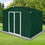 Metal garden sheds 6ftx8ft outdoor storage sheds Green+White W1350S00009