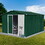 Metal garden sheds 10ftX8ft outdoor storage sheds Green + White W1350S00017