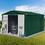 Metal garden sheds 10ftX8ft outdoor storage sheds Green + White W1350S00017