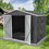 Metal garden sheds 6ftx8ft outdoor storage sheds Grey W1350S00022