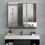 30*26 inch Medicine cabinet with Mirror Surface Mount or Recess aluminum Large storage space W1355103554