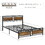 Queen Size Metal Platform Bed Frame with Wood Headboard and Footboard, Heavy Duty Mattress Foundation with Slat Support, Easy assembly, Noise-Free, No Box Spring Needed W135657652