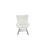 Rocking Chair Nursery, Solid Wood Legs Reading Chair with Teddy Fabric Upholstered, Nap Armchair for Living Rooms, Bedrooms, Offices, White Teddy fabric W1361127268
