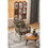 Modern Mid Century Chair velvet Sherpa Armchair for Living Room Bedroom Office Easy assemble(Black Flower) W1361134559