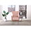 Modern Accent Chair with Ottoman, Comfy Armchair for Living Room, Bedroom, Apartment, Office (Pink) W136192193