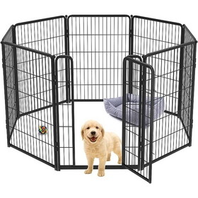 Pet Playpen Foldable Metal Square Tube Dogs Exercise Pen Outdoor Dog Playpen Kennel Fence Wire Mesh W1364123384