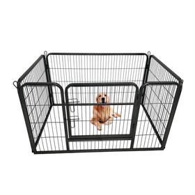 Pet Playpen Foldable Metal Square Tube Dogs Exercise Pen Outdoor Dog Playpen Kennel Fence Wire Mesh W1364123388