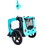 Light Green Foldable Pet Jogging Stroller Dog Carriers Bicycle Trailer Pet Dog Cat Bike Trailer W136458011