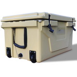 Khaki Color Ice Cooler Box 65Qt Camping Ice Chest Beer Box Outdoor Fishing Cooler W136458179