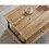 Square Coffee Table, Solid Wood Desktop Metal Stand, Coffee Tables for Living Room with Storage, Farmhouse Coffee Table Modern Style, 44.09 * 22.05 * 19.69 in, Wood Color