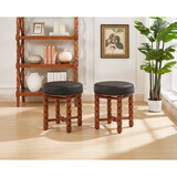 Dining Room Chair 1 pc, Wood Dining Chair, Boucle Seat Cushion Mid Century Modern Dining Chairs for Kitchen and Living Room (Modern, Black) W1366P177490