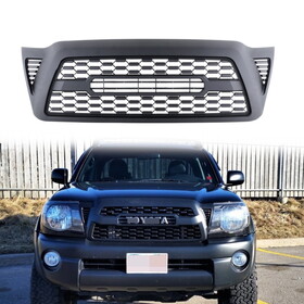 Honeycomb Front Bumper Fits for 2005-2011 Toyota Tacoma TRD Pro Black Plastic No letters W137656257