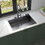 30x22inch Topmount Gunmetal Black 18 Gauge Stainless Steel Single Bowl Kitchen Sink with Faucet W1386138336