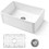 30 inch Fireclay Kitchen Sink Farmhouse Reversiable Single Bowl, Apron Farm White Single Bowl Sink W138658099