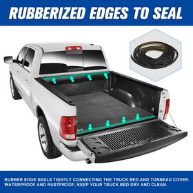 Soft Roll Up 6.5ft Bed Truck Bed Tonneau Cover 09-22 Dodge Ram 1500 2500 3500 W138757773