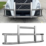 Stainless Steel Deer Guard Bumper for Volvo VN/VNL 2018-2022 with brackets W1387S00062