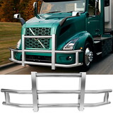Stainless Steel Deer Guard Bumper for Volvo VN/VNL 2004-2017 with brackets W1387S00079