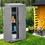 W1390121823 Gray+Solid Wood+Outdoor Storage Cabinet and Metal Top