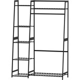 Clothes Rack, Clothes Rack with Shelves, Freestanding Closet Organizer for Living Bedroom Room Kitchen Bathroom Entryway Office Storage Shelves Clothes Hanging Rack, Cr-538 Black W139460480