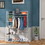 Clothes Rack, Heavy Duty Clothes Rack with Shelves, Freestanding Closet Organizer for Living Bedroom Room Kitchen Bathroom Entryway Office Storage Shelves Clothes Hanging Rack, Cr-538 White W139460487