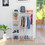 Clothes Rack, Heavy Duty Clothes Rack with Shelves, Freestanding Closet Organizer for Living Bedroom Room Kitchen Bathroom Entryway Office Storage Shelves Clothes Hanging Rack, Cr-538 White W139460487