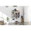 Clothes Rack, Heavy Duty Clothes Rack with Shelves, Freestanding Closet Organizer for Living Bedroom Room Kitchen Bathroom Entryway Office Storage Shelves Clothes Hanging Rack, Cr-538 White W139460487