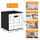 6 Pack Fabric Storage Cubes with Handle, Foldable 13x13 inch Large Cube Storage Bins, Storage Baskets for Shelves, Storage Boxes for Organizing Closet Bins,Black W1401133351