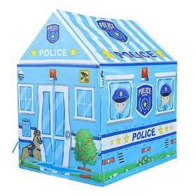 New Police Large Kid Play Tent, Kids Castle Tent House Camping Tents for Kids Indoor Outdoor W140162234