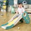 Toddler Slide Climber Set for Indoor Outdoor 3 Steps Freestanding Slide, Suitable Age1-5 Years Old Children Easy Set Up Baby Playset W140164634