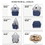 Stylish Stroller Straps Mummy Diaper Bag, Large Capacity Maternity Nappy Bag Multifunctional Diaper Backpack Blue W140170919
