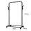 Coat Rack, Freestanding Metal Clothes Rack with Wheels, Standard Organizer for Hanging Clothes, Coats, Skirts, Shirts, Black Freestanding Metal Clothes Rack with Wheels W1401P156749