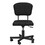 Mesh Task Chair Plush Cushion, Armless Desk Chair Home Office Chair, Adjustable Swivel Rolling Task Chair, Comfortable Mesh Back Computer Work Dressing Chair, Black W1401P164186