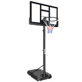 Portable Basketball Hoop Backboard System Stand Height Adjustable 6.6ft - 10ft with 44 inch Backboard and Wheels for Adults W1408106330