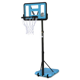 Use for Outdoor Height Adjustable 7.5 to 10ft Basketball Hoop 44 inch Backboard Portable Basketball Goal System with Stable Base and Wheels W1408P147621