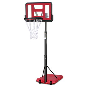 Use for Outdoor Height Adjustable 7.5 to 10ft Basketball Hoop 44 inch Backboard Portable Basketball Goal System with Stable Base and Wheels W1408P147622